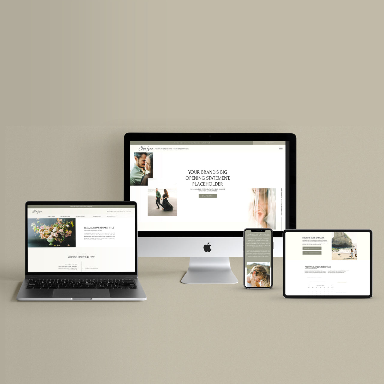 Show-It Website Template Bundle: Photo Editor Website & Client Dashboard Pages